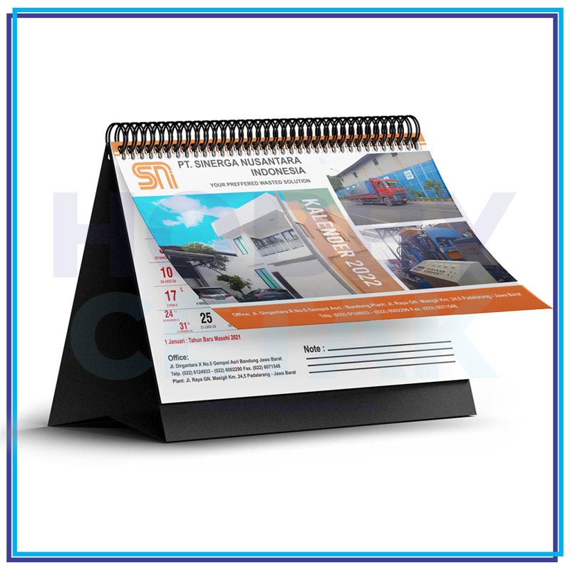 Kalender Meja - Contoh 1