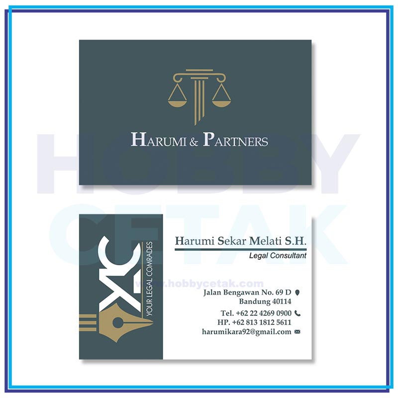 Cetak Kartu Nama - Contoh 3