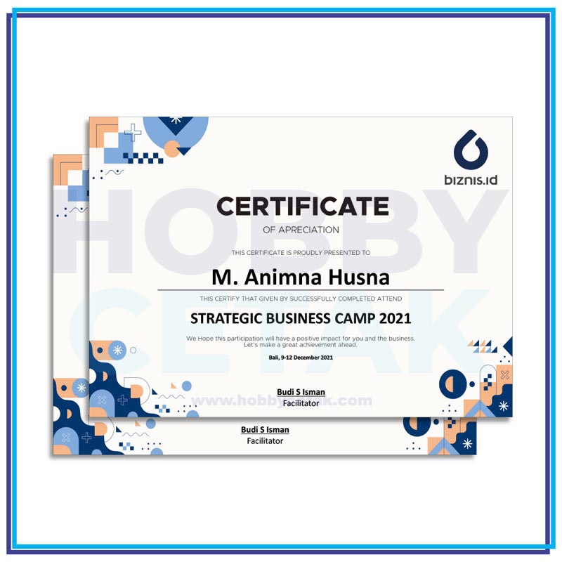 Cetak Sertifikat - Contoh 2